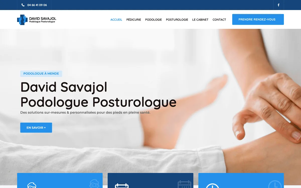 Avant : site générique, blocs identiques
